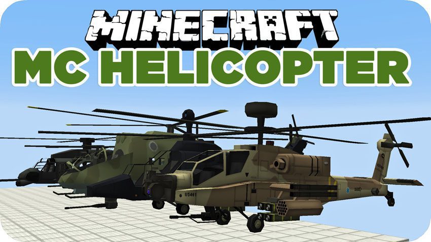 MC Helicopter Mod (1.7.10) - Jets, Passenger Planes 1