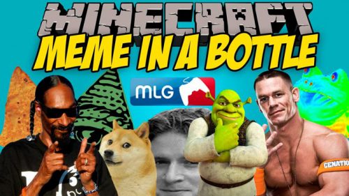 Meme in A Bottle Mod 1.16.5, 1.14.4 (Funniest Memes On The Internet) Thumbnail