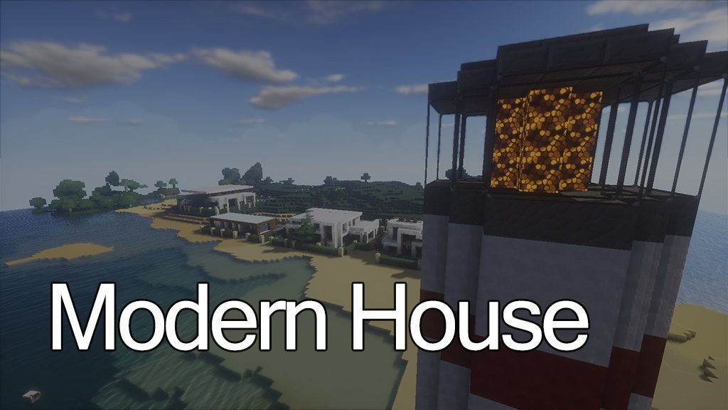 Minecraft Modern House Map 1.12.2, 1.11.2 for Minecraft 1