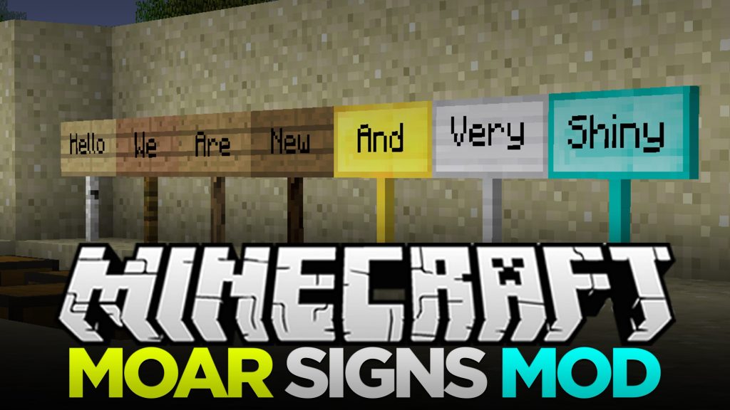 MoarSigns Mod 1.12.2, 1.11.2 (Emerald, Diamond Signs) 1