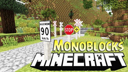 Monoblocks Mod 1.7.10 (Signs, Fences, Blocks) Thumbnail