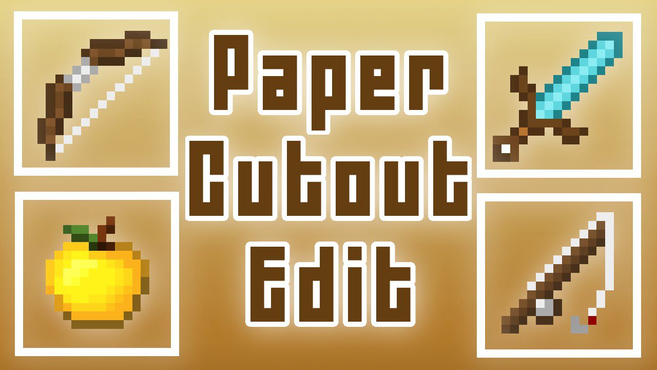 Paper Cut-Out Resource Pack (1.19.3, 1.18.2) - Texture Pack 1