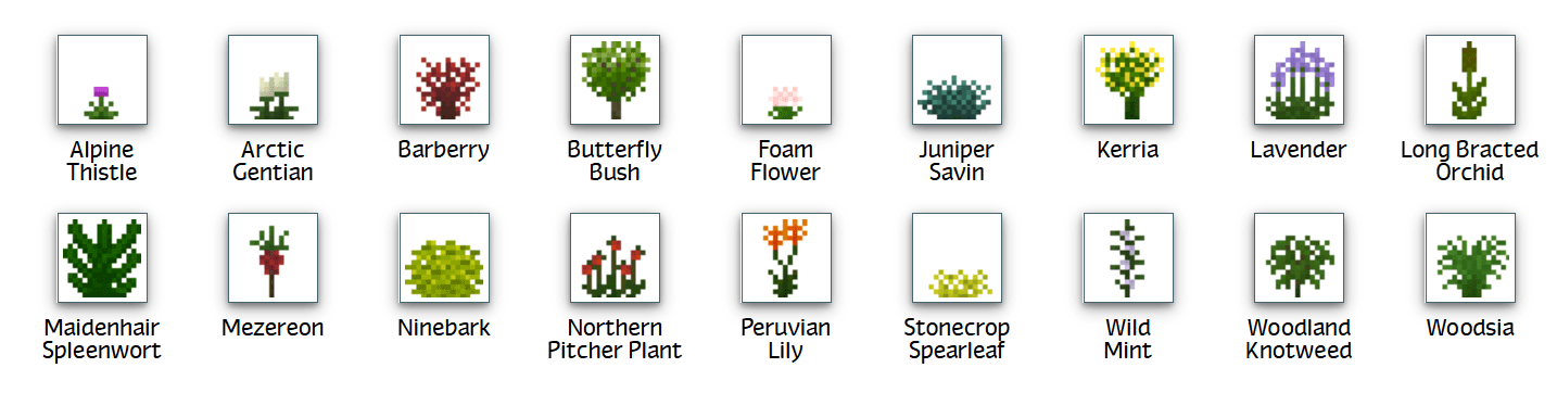 Plant Mega Pack Mod 1.12.2, 1.7.10 (Hundreds of New Plants) 20