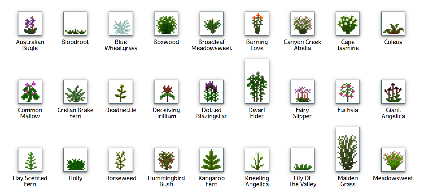 Plant Mega Pack Mod 1.12.2, 1.7.10 (Hundreds of New Plants) 21