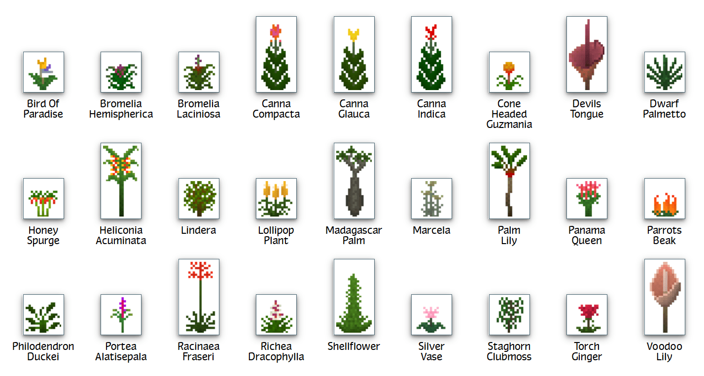 Plant Mega Pack Mod 1.12.2, 1.7.10 (Hundreds of New Plants) 25