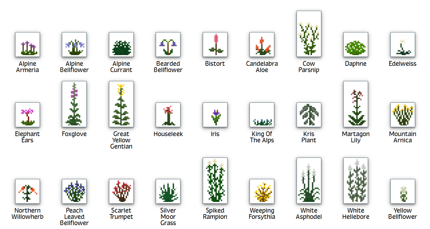 Plant Mega Pack Mod 1.12.2, 1.7.10 (Hundreds of New Plants) 26