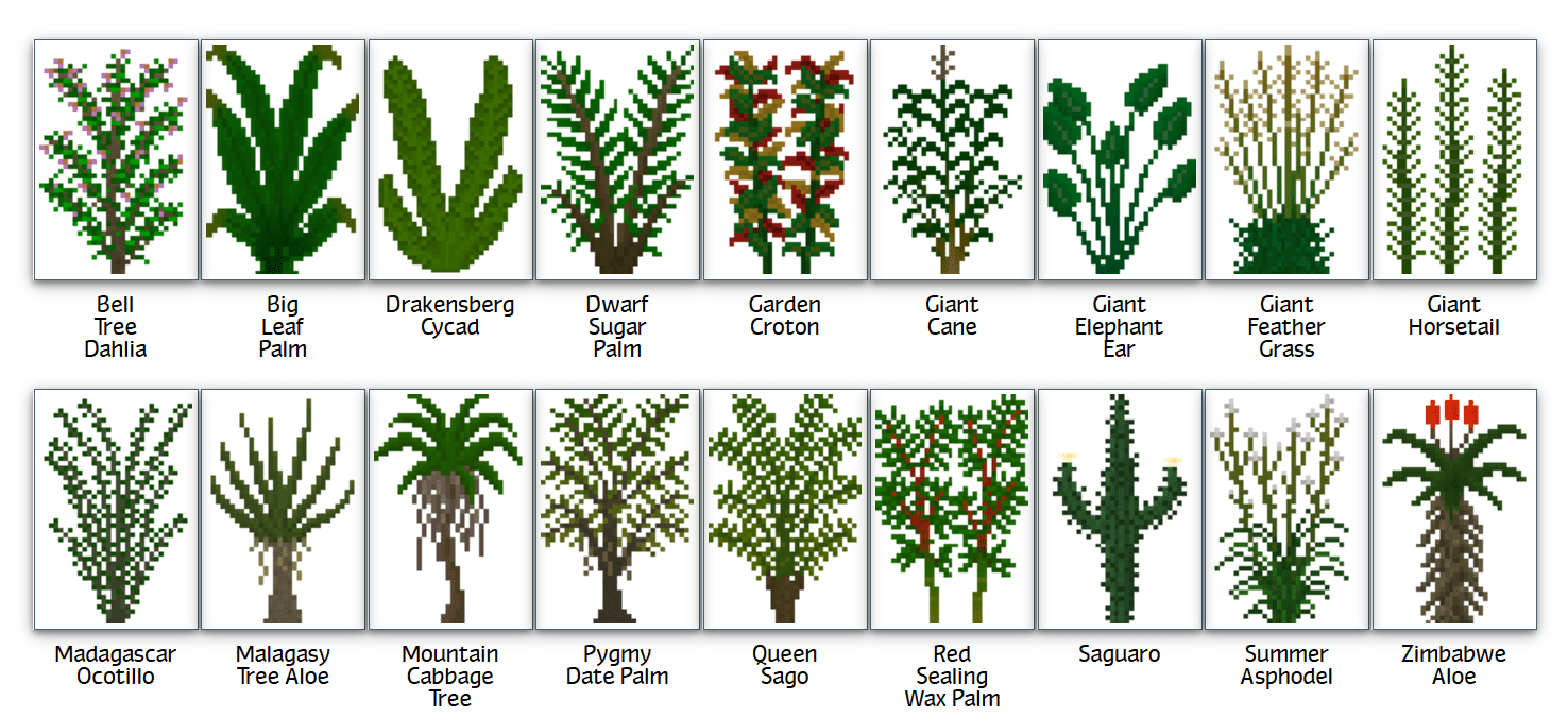 Plant Mega Pack Mod 1.12.2, 1.7.10 (Hundreds of New Plants) 33
