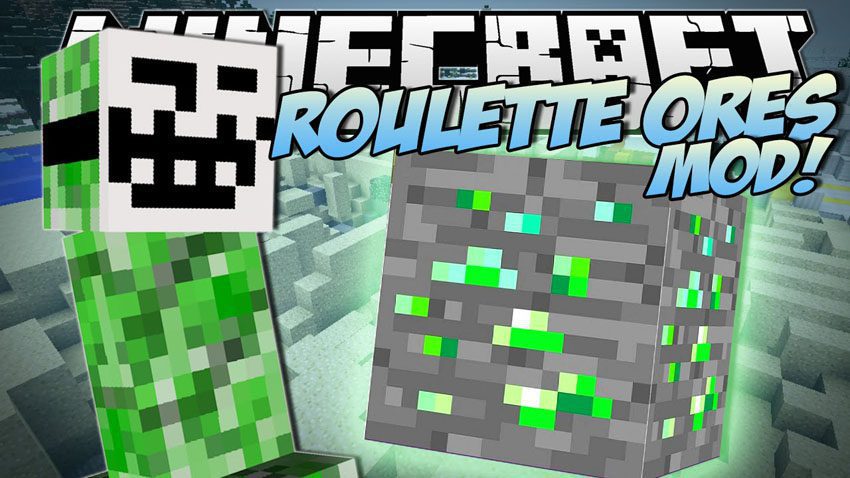 Roulette Ores Mod 1.12.2, 1.10.2 (Troll Creepers, Zombie Hugs) 1