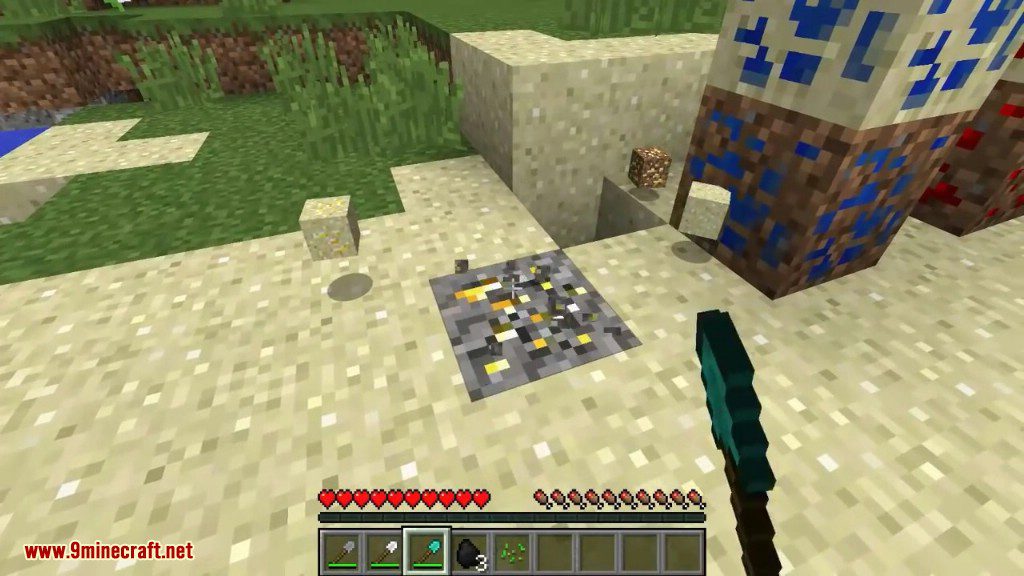 Sandy Ores Mod 1.15.2, 1.14.4 (Ore Generation in Sand Gravel) 8