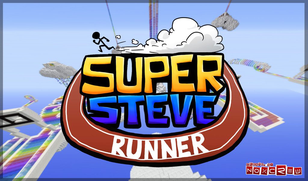 Super Steve Runner Map 1.12.2, 1.11.2 for Minecraft 1