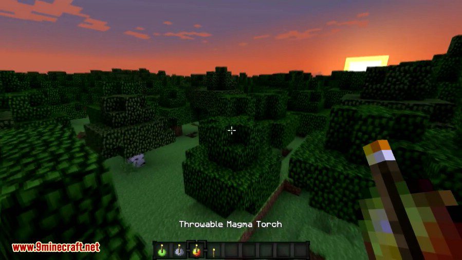 Throwable Torch Mod 1.10.2, 1.7.10 6