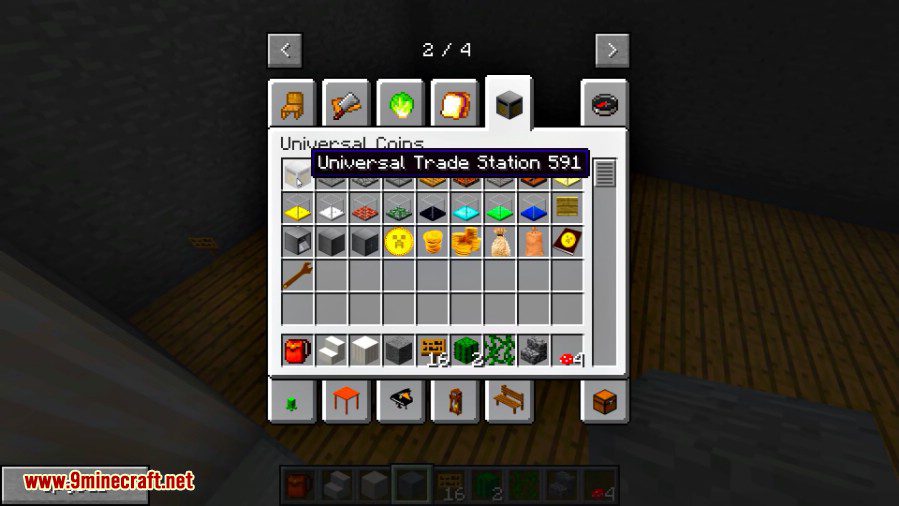 Universal Coins Mod 1.10.2, 1.7.10 (Buy/Sell Items) 2