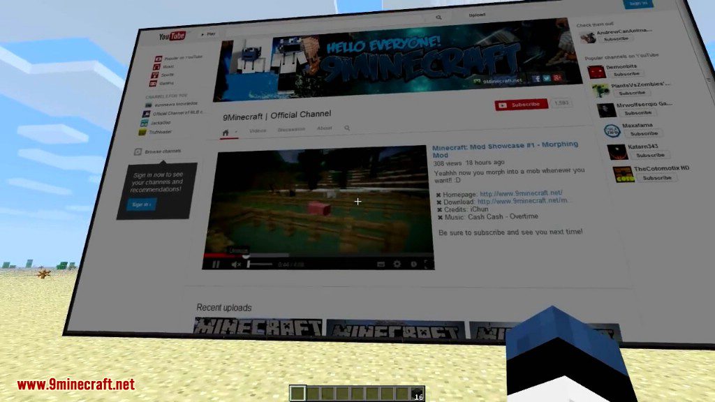 Web Displays Mod (1.12.2, 1.10.2) - Internet, Cinema, Youtube - Mc-Mod.Net 22