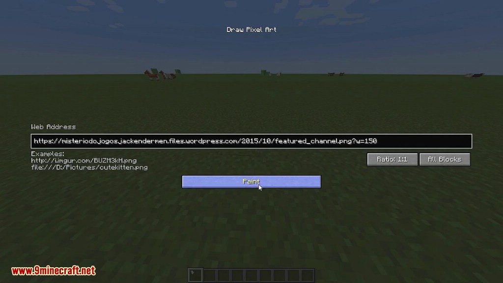 Spindle Mod 1.10.2 (Create Pixel Art from a URL) 2