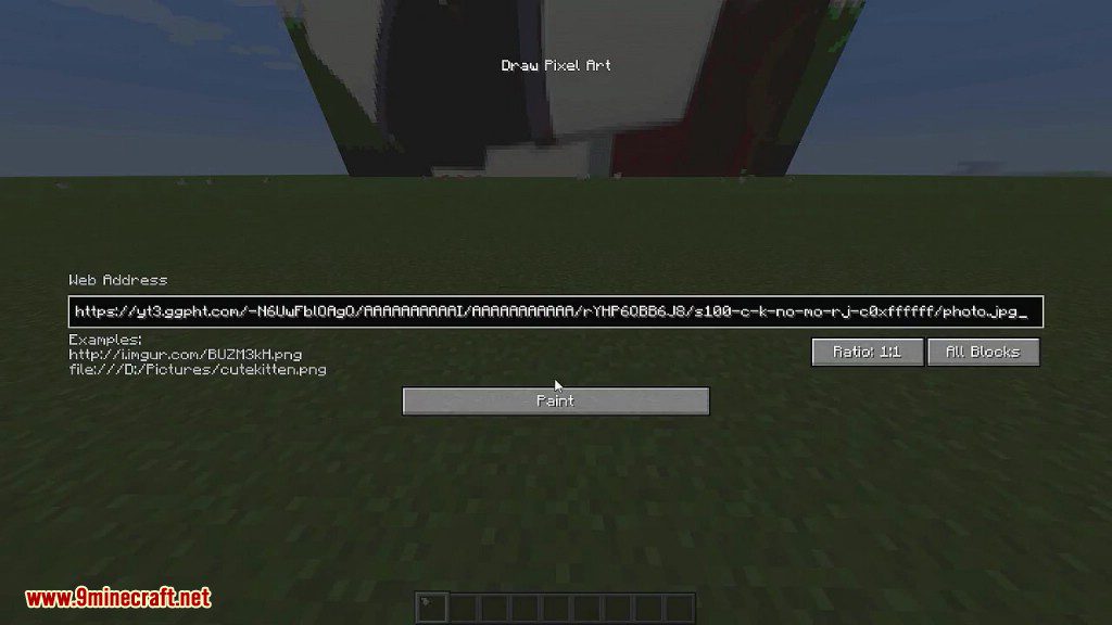 Spindle Mod 1.10.2 (Create Pixel Art from a URL) 5