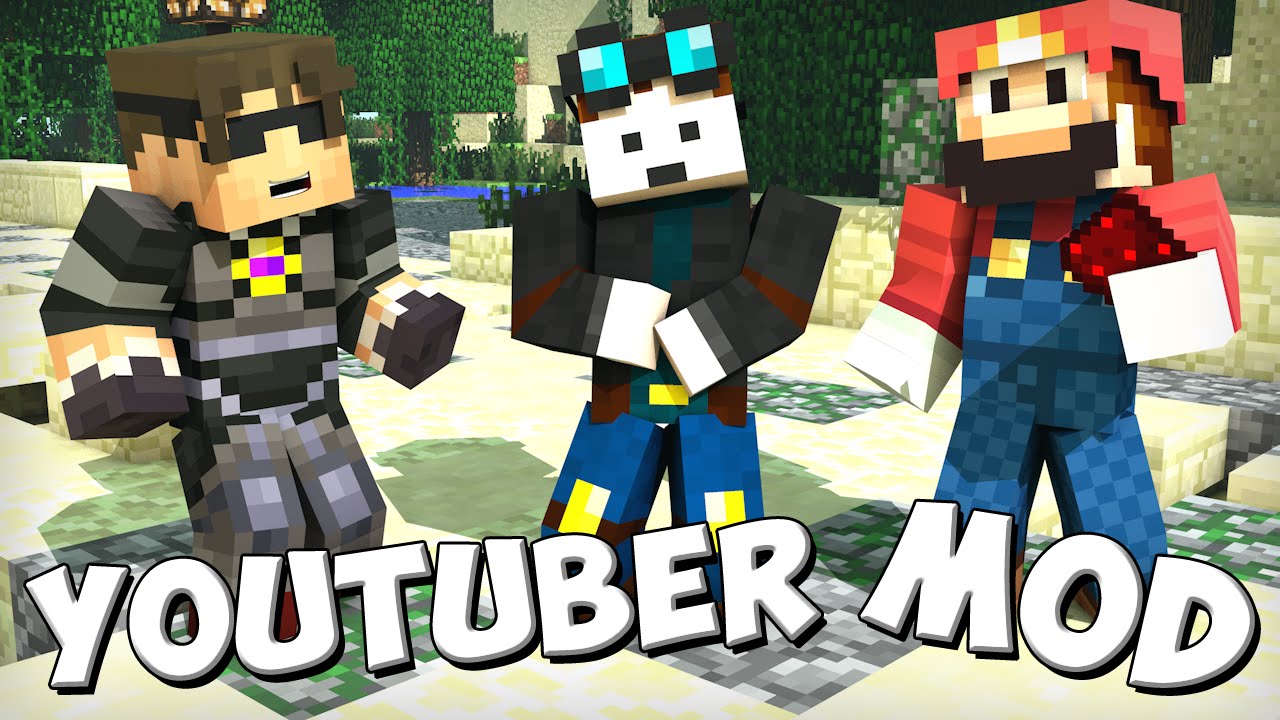 Youtubers+ Mod 1.11.2, 1.10.2 (Every Minecraft Youtuber) 1