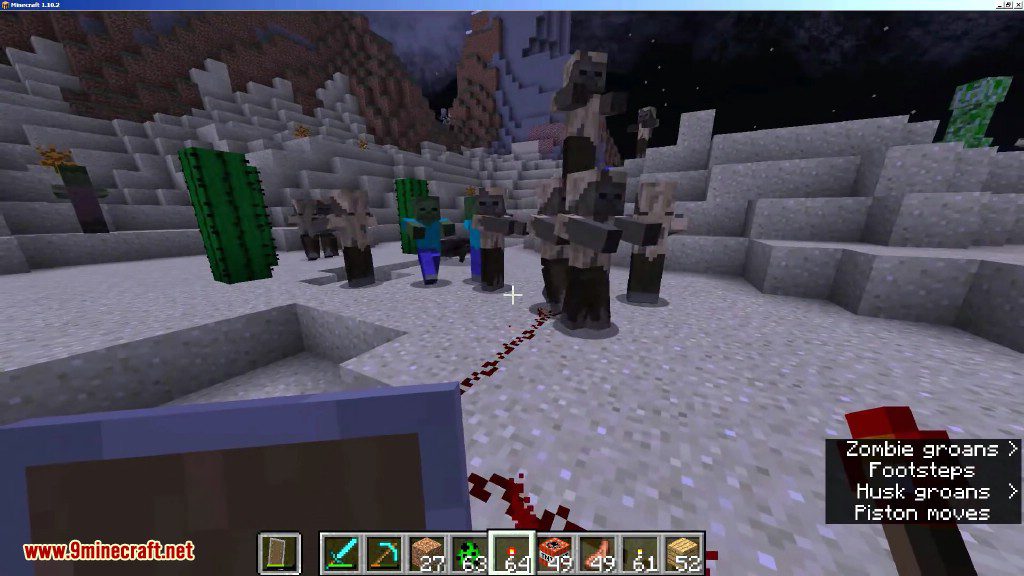 Zombie Awareness Mod (1.19.2, 1.18.2) - You Can Not Hide 3