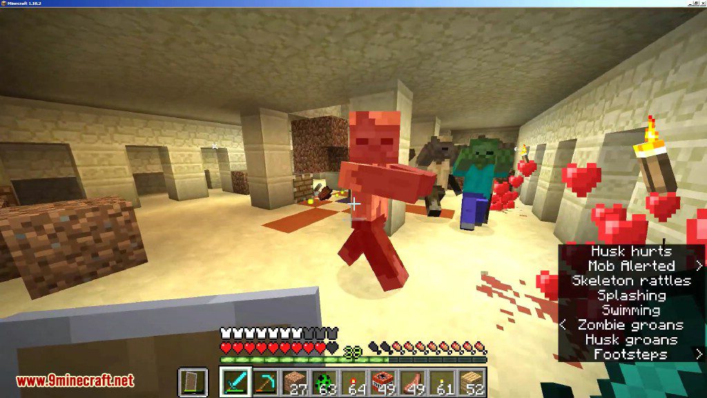 Zombie Awareness Mod (1.19.2, 1.18.2) - You Can Not Hide 4