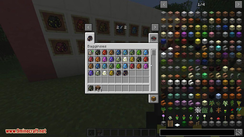 Bagginses Mod 1.10.2, 1.7.10 (Portable Item Storage Solution) 6