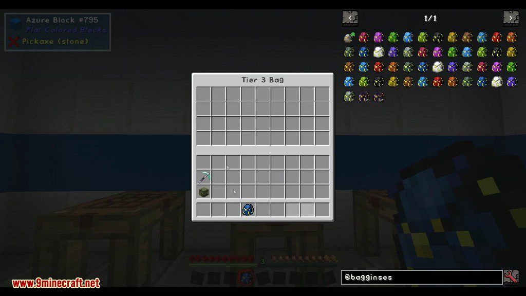 Bagginses Mod 1.10.2, 1.7.10 (Portable Item Storage Solution) 11