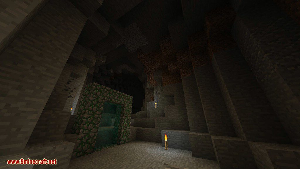 Cavern Mod 1.12.2, 1.11.2 (Cave Dimensions, Miner Stats) 11