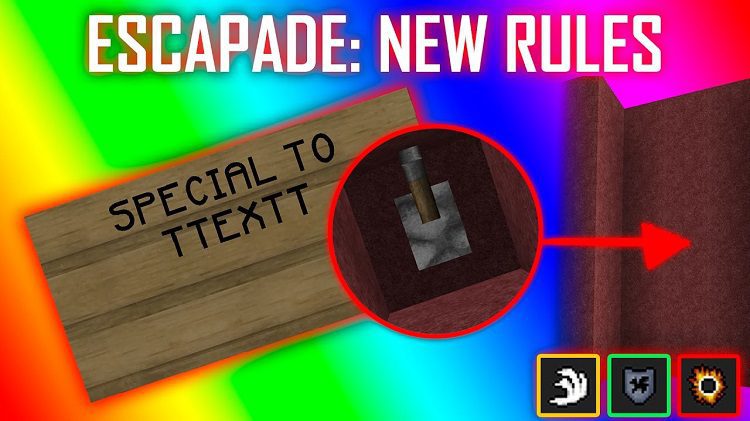 Escapade: New Rules Map for Minecraft 1.11.2, 1.10.2 1