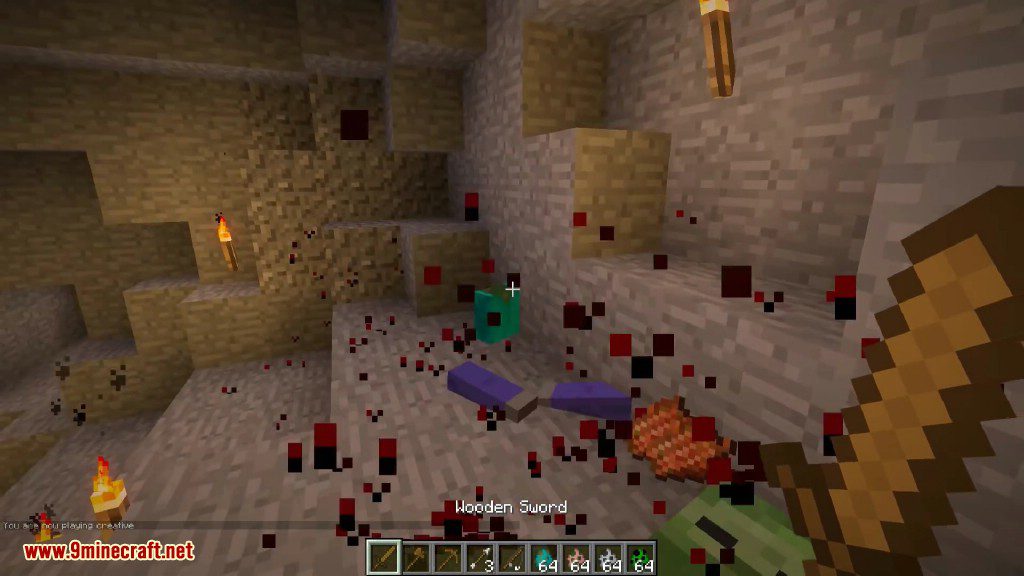 Mob Amputation Mod 1.12.2, 1.10.2 (Dismember Mobs, Realistic Deaths) 16