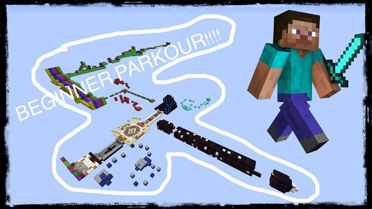 Parkour Beginners Map for Minecraft 1.11.2, 1.10.2 1
