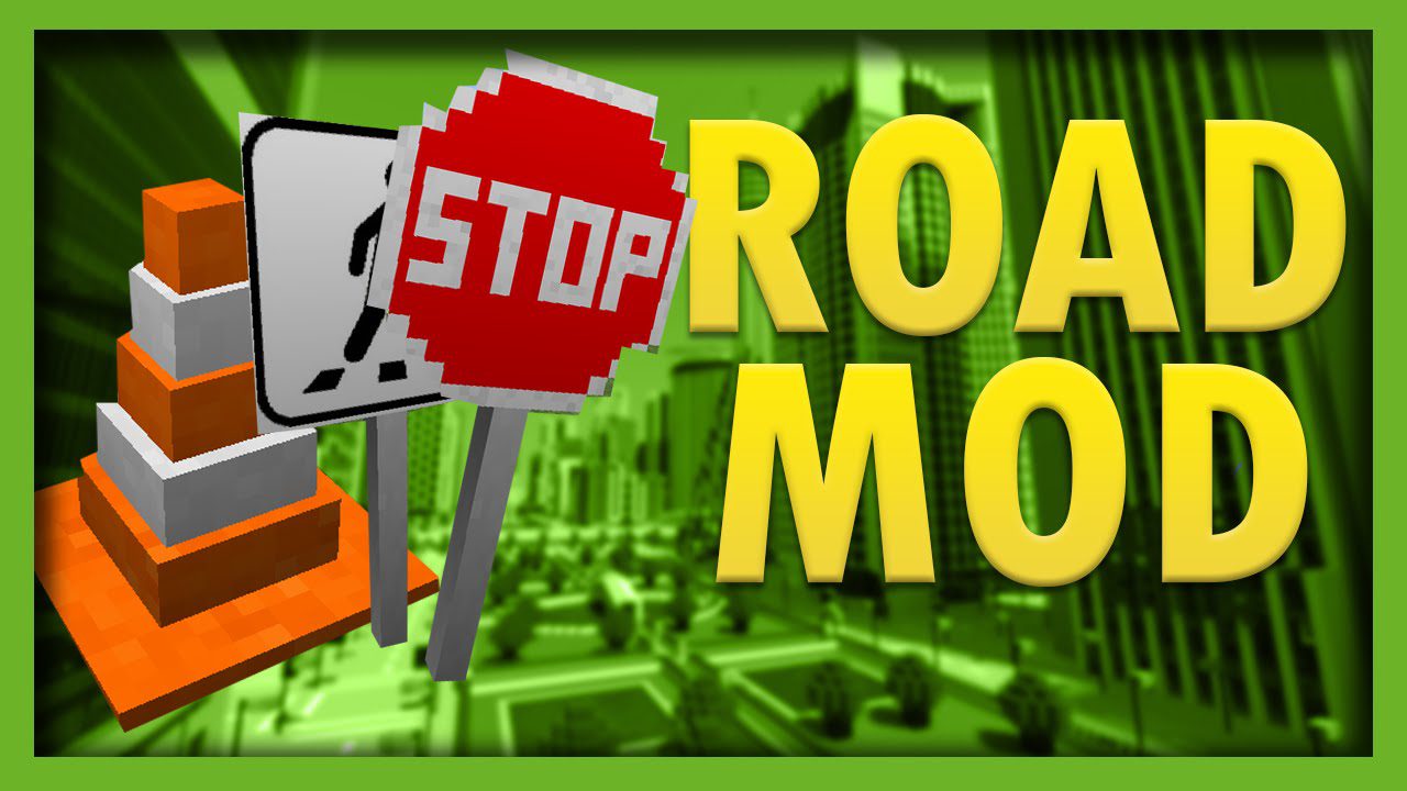 Realistic Road Mod 1.12.2, 1.10.2 (Build Your Own Road System) 1