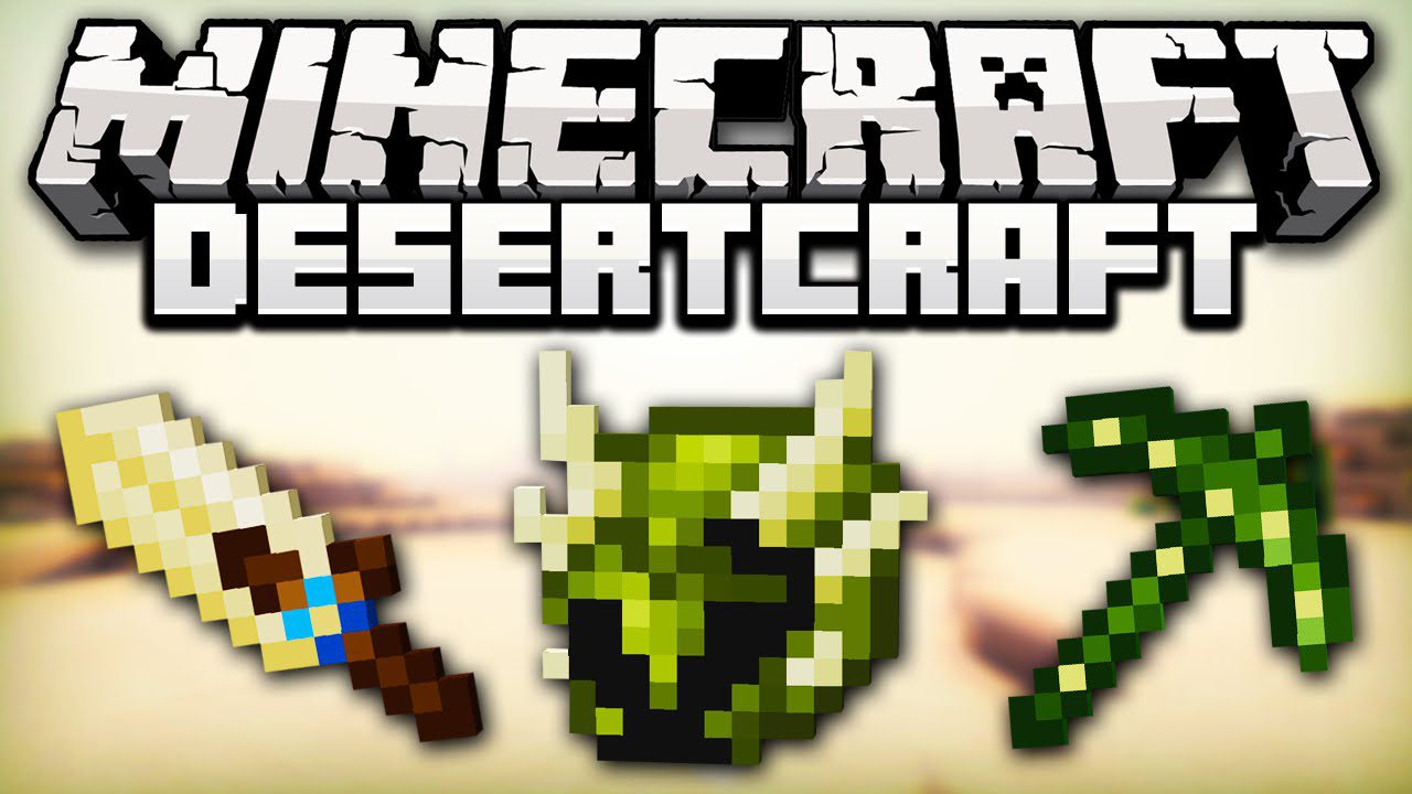 Desert Craft Mod 1.14.4, 1.12.2 (Cactus Varieties, Flowers, Dry grasses) 1