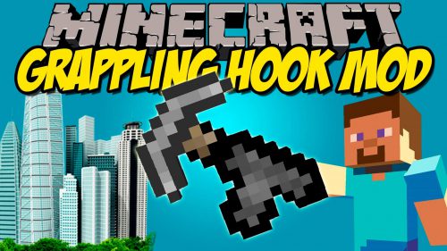 Grappling Hook Mod (1.20.1, 1.19.4) – Swing Around Like Spiderman Thumbnail