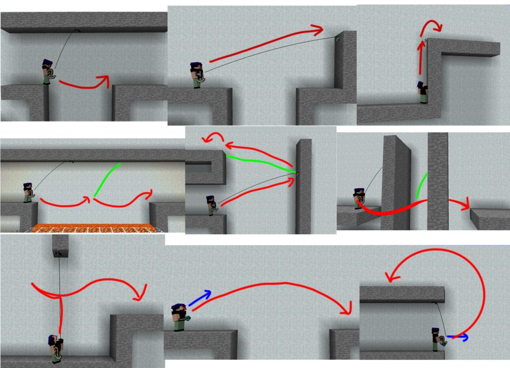 Grappling Hook Mod (1.20.1, 1.19.4) - Swing Around Like Spiderman 2