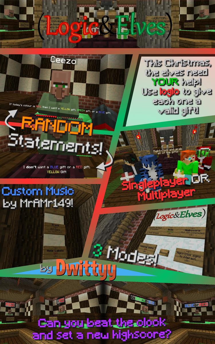 Logic and Elves Minigame Map 1.12.2, 1.11.2 for Minecraft 2