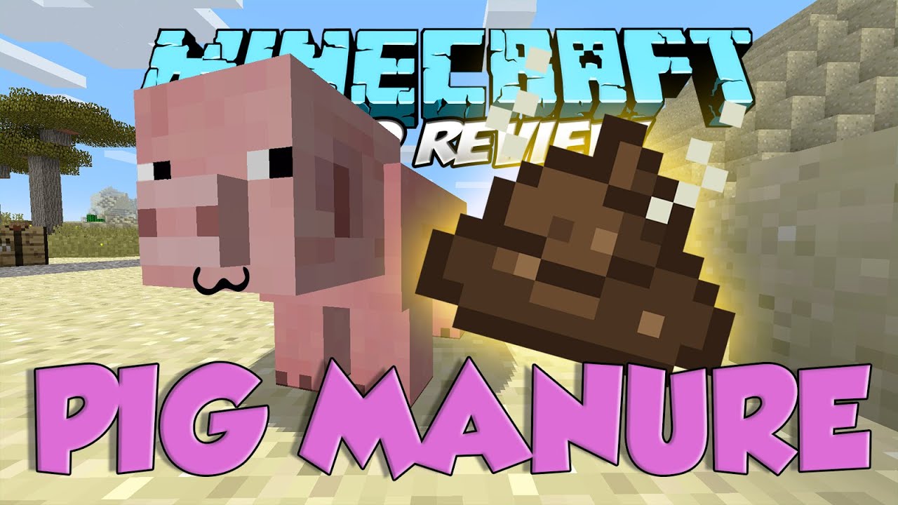 Pig Manure Mod 1.11.2, 1.10.2 (The Pigs have Poop all over the Barn) 1