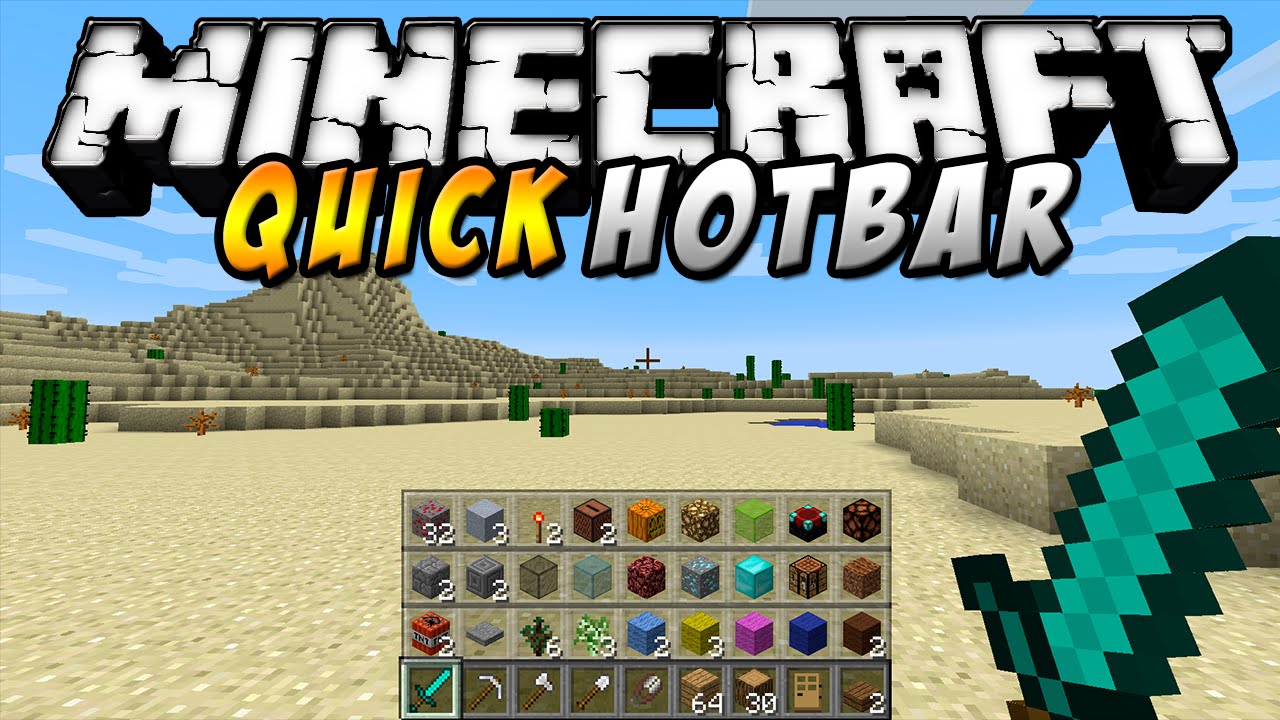 Quick Hotbar Mod 1.12.2, 1.11.2 (Quickly Access All The Items) 1