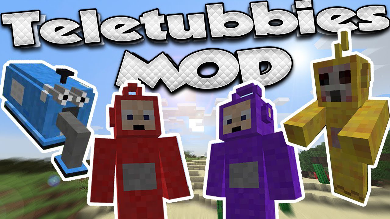 Teletubbie Mod (1.20.4, 1.19.4) - Po, Dipsy, Tinky Winky 1