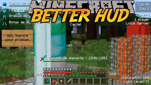 Better HUD Mod 1.12.2, 1.10.2 (New Hud Elements) Thumbnail