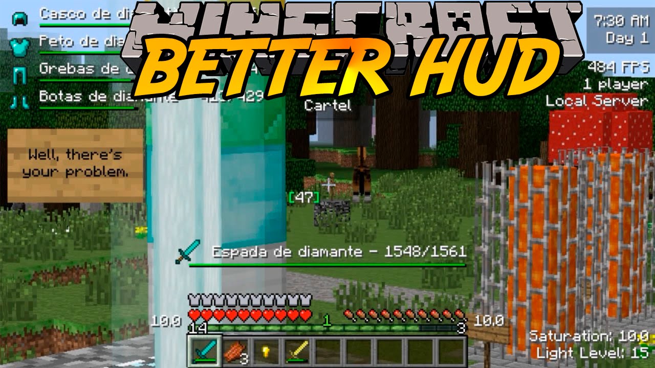 Better HUD Mod 1.12.2, 1.10.2 (New Hud Elements) 1