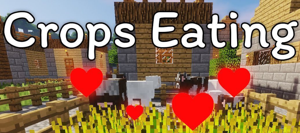 Crop-Eating Animals Mod 1.12.2, 1.11.2 (Animals Harvest Crops by Themself) 1