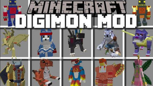 Digimobs Mod (1.16.5, 1.12.2) – Digimon in Minecraft Thumbnail