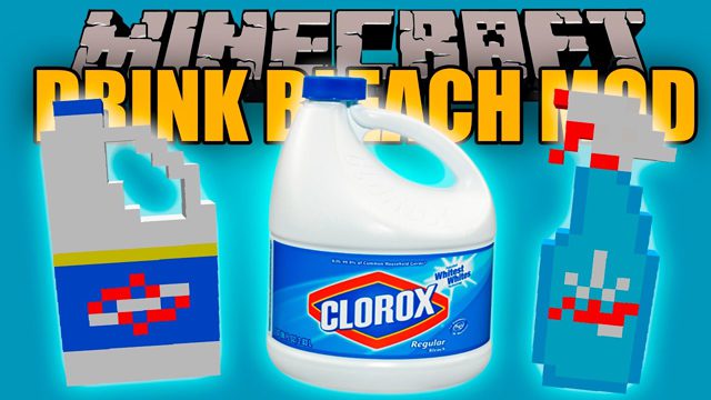 Drink Bleach Mod (1.19.3, 1.18.2) - Bleach, Windex, Clorox 1