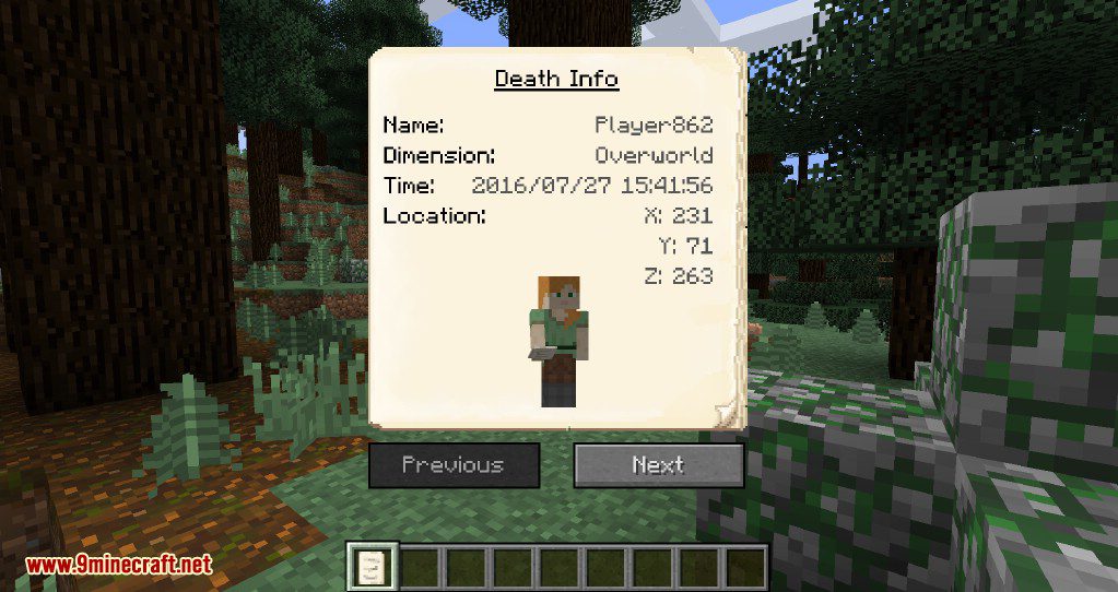 Euhdawsons's GraveStone Mod (1.20.2, 1.19.4) - Henkelmax's GraveStone 3