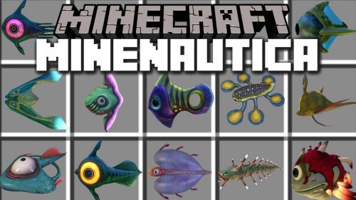 Minenautica Mod 1.7.10 (Crazy Ocean Animals) Thumbnail
