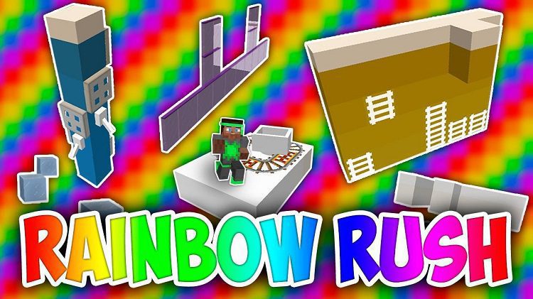 Rainbow Rush Map 1.12.2, 1.11.2 for Minecraft 1