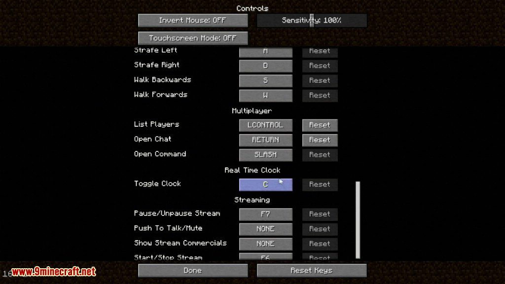 Real Time Clock Mod 1.12.2, 1.11.2 (System Time on The HUD) 5