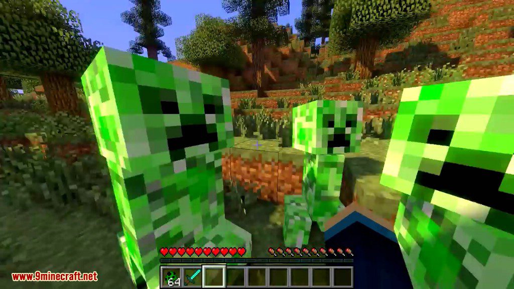 Stalker Creepers Mod (1.20.2, 1.16.5) - Devious Creeper Stalks You 6