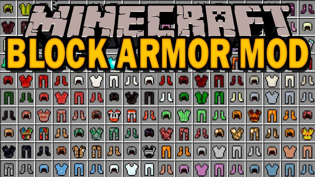 Block Armor Mod (1.18.1, 1.16.5) - Craft Any Block Into Armor 1