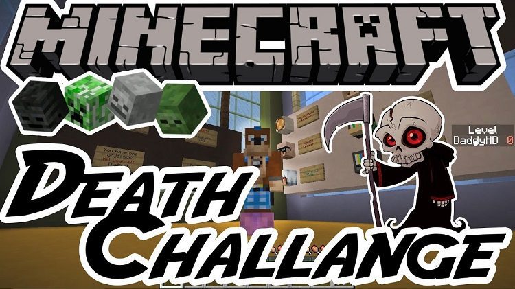 Death Challenge Map 1.12.2, 1.11.2 for Minecraft 1