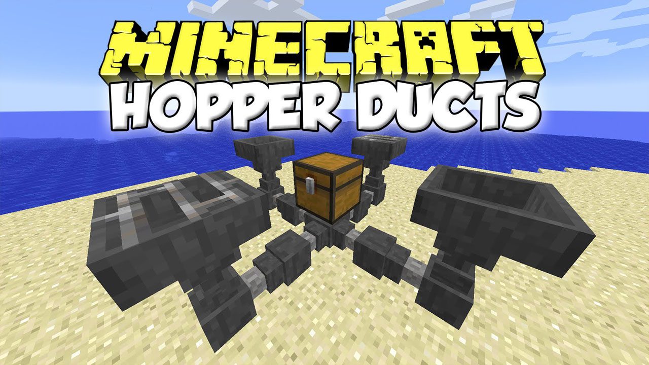 Hopper Ducts Mod 1.12.2, 1.11.2 (Item Sorting and Automation) 1