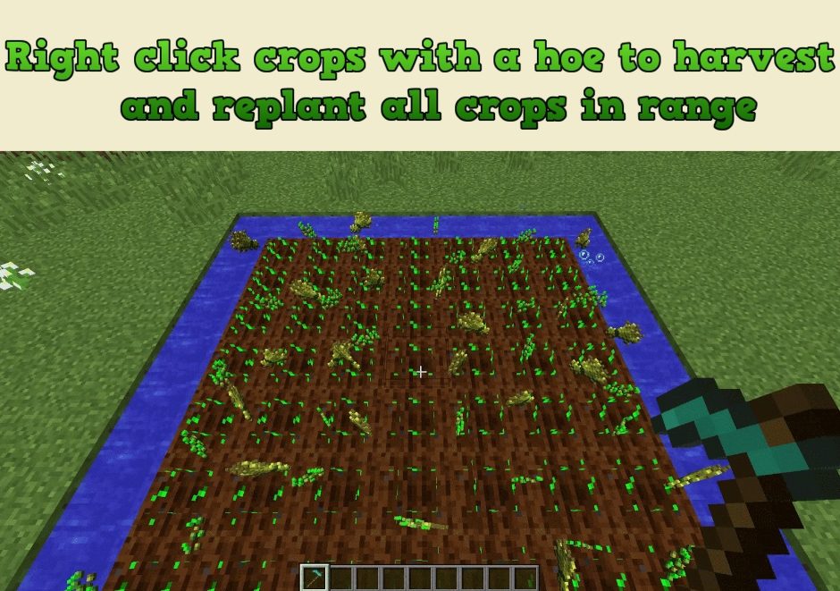 Improved Hoes Mod 1.18.1, 1.17.1 (New Harvesting, Tilling Functions) 2